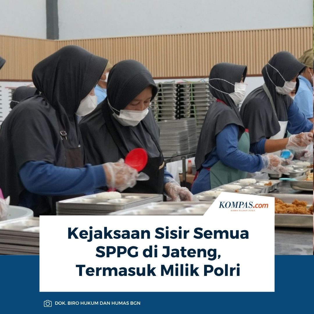 kompascom's tweet photo. Baca selengkapnya di sini: https://t.co/TJkeEjMLN6

Kejaksaan Tinggi (Kejati) Jawa Tengah mulai menyisir pelaksanaan program Satuan Pelayanan Pemenuhan Gizi (SPPG) di seluruh wilayah Jawa Tengah, termasuk unit yang dikelola Polri. https://t.co/MfqzqXDQjx