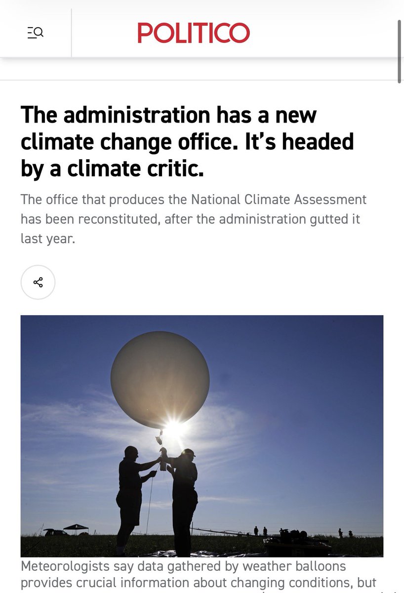 ChrisMartzWX's tweet photo. The Trump administration has decided to reconstitute the U.S. Global Change Research Program, which produces the National Climate Assessments. My good friend Dr. @MatthewWielicki has been appointed as the Director of it. 

I have a lot of confidence that the next NCA assessment, should they do a new one, will be based on REAL data as opposed to quasi-religious rhetoric, odd metrics, and modeling garbage. 

All of the right people are upset about it and I am here for it.