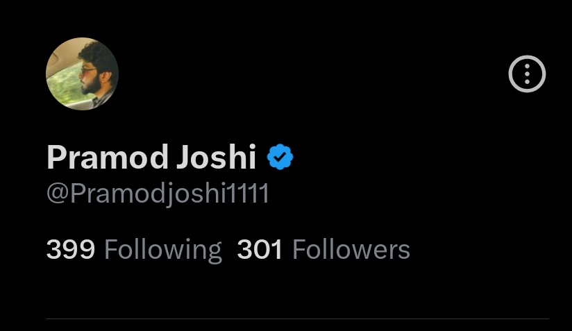Pramodjoshi1111's tweet photo. Yesterday I celebrated my first milestone of 150 followers.

This morning, I woke up to 300. 🚀

Thank you so much for the support. ❤️

If this post showed up on your feed and you're seeing my profile for the first time, let's connect! 🤝 https://t.co/M9slwIMI4C