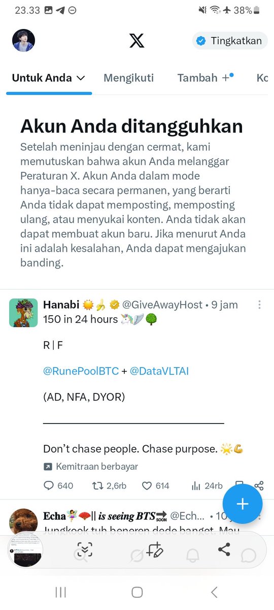 joaayeon's tweet photo. Akun kena sus😏 https://t.co/QwGB2EC8Cc
