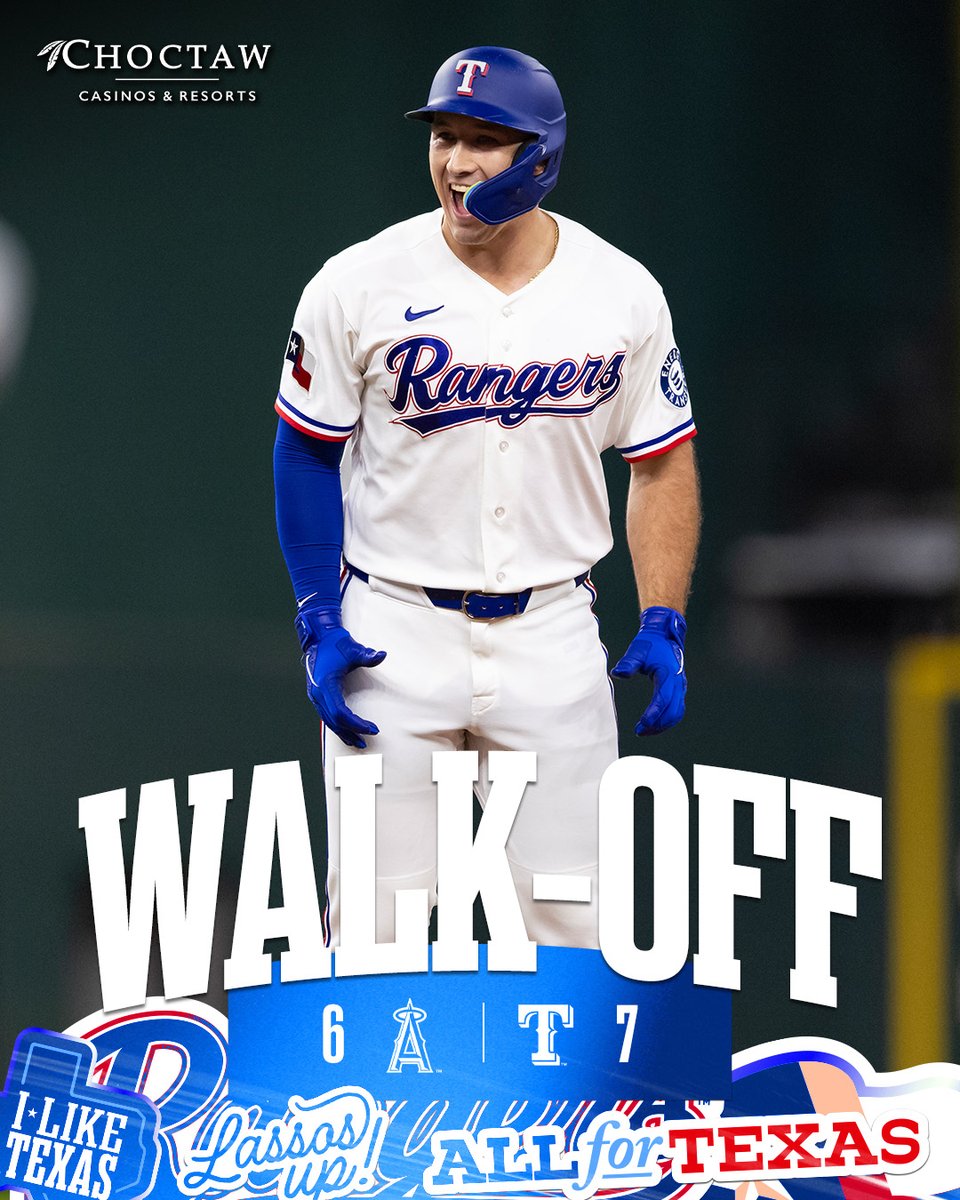 Rangers's tweet photo. Walked off to a series W! #AllForTX https://t.co/fXKX5Nlpwn
