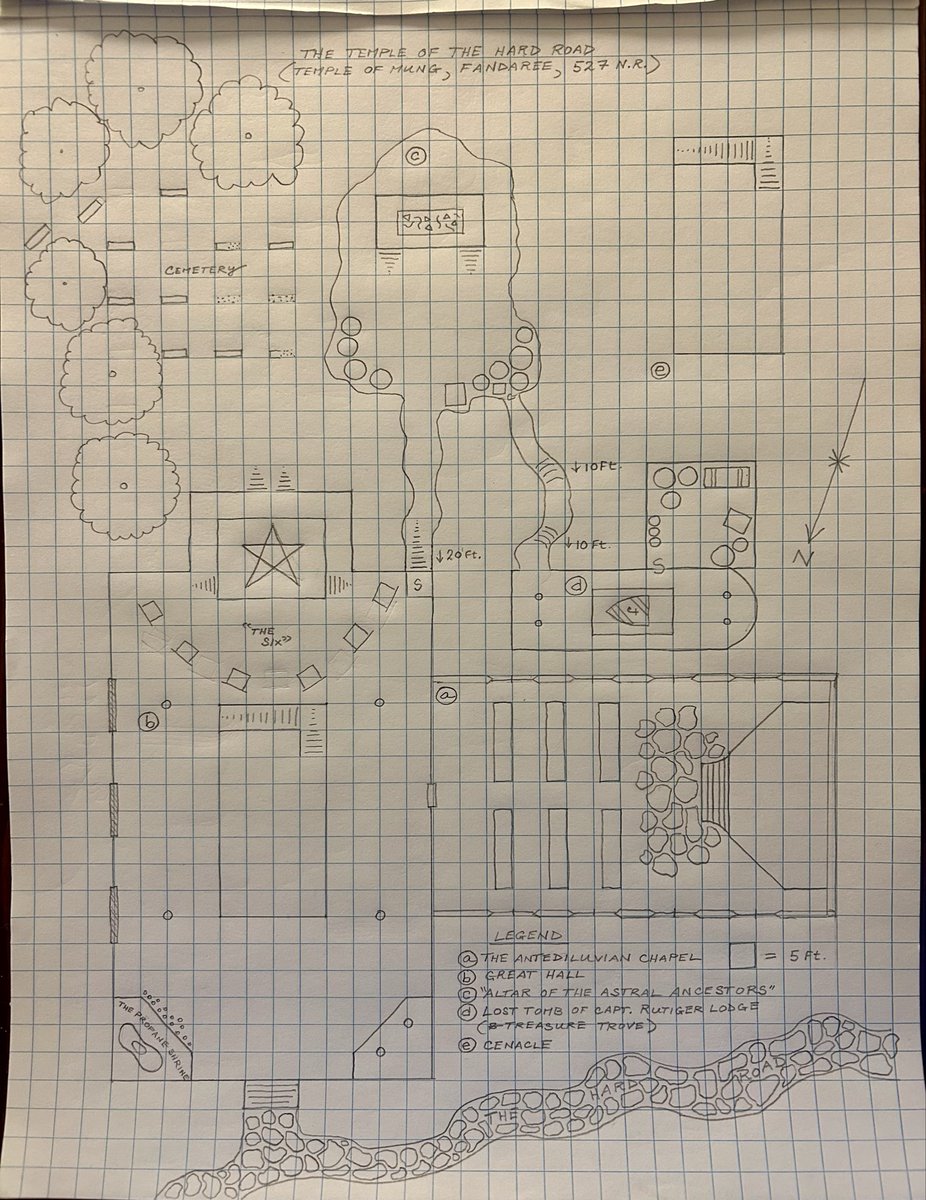 fugitivehistor1's tweet photo. Finished the world-building and pencil ✏️ work on this #map today. Will start inking tomorrow. Been something of a struggle this afternoon…Perhaps apropos I’m working on “The Temple of the Hard Road”. 🫤 #art #dnd #dnd5e #health #ttrpg #wip https://t.co/RQxIEJdK0c