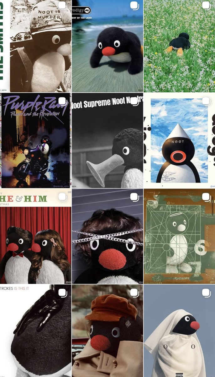 __sofia68's tweet photo. ピングーといえば、ピングーでアルバムのジャケ写再現してる人がいて、とっても癒されるので貼っておきます https://t.co/fNvys9vCzX