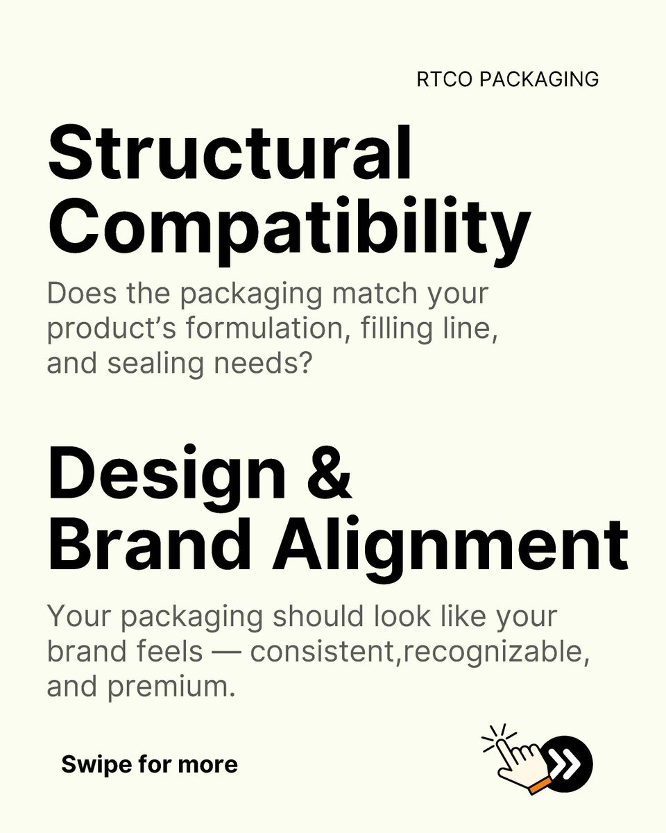 rtco_packaging's tweet photo. Choosing the right packaging and supplier means ensuring your product looks right, works right, and lasts right.

Here’s a 12-point checklist every nutrition and supplement brand should review before signing off 👇

👉 Explore more at https://t.co/v9b60ZGDXh https://t.co/bFOePmt5Zf