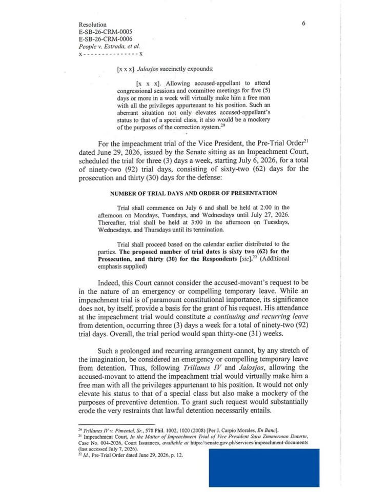 ScreencapMedia's tweet photo. HINDI PINAYAGAN: JINGGOY, BAWAL SA SARA IMPEACHMENT TRIAL
#READ: The Sandiganbayan Fifth Division has denied Sen. Jinggoy Estrada’s request to attend the impeachment trial of Vice President Sara Duterte.
#ScreencapMedia #ScreencapHeadlines #JinggoyEstrada #ImpeachmentTrial https://t.co/KSHVHlwb9z