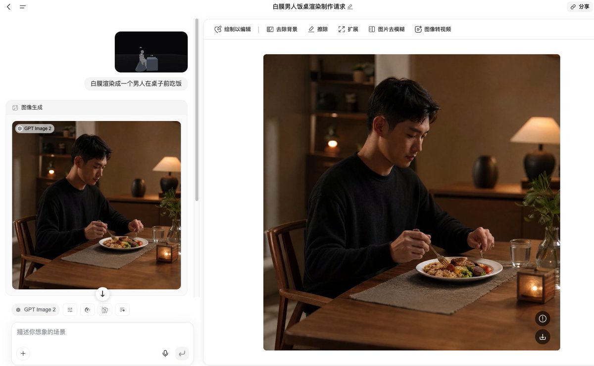 ホワイトモデルからリアルな食事シーンの写真へ