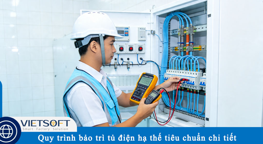 vietsoftinc's tweet photo. 🔥 Hơn 40% sự cố điện là do BẢO TRÌ TỦ ĐIỆN không đúng cách!
Bài viết mới từ Vietsoft cung cấp Quy trình bảo trì tủ điện hạ thế tiêu chuẩn chi tiết, bao gồm:
✅ Quy trình 5 bước chi tiết
✅ Các tiêu chuẩn áp dụng
⚡ Đọc ngay:
🔗 https://t.co/uRVJFSEZjN https://t.co/1Q4wLFYcgO