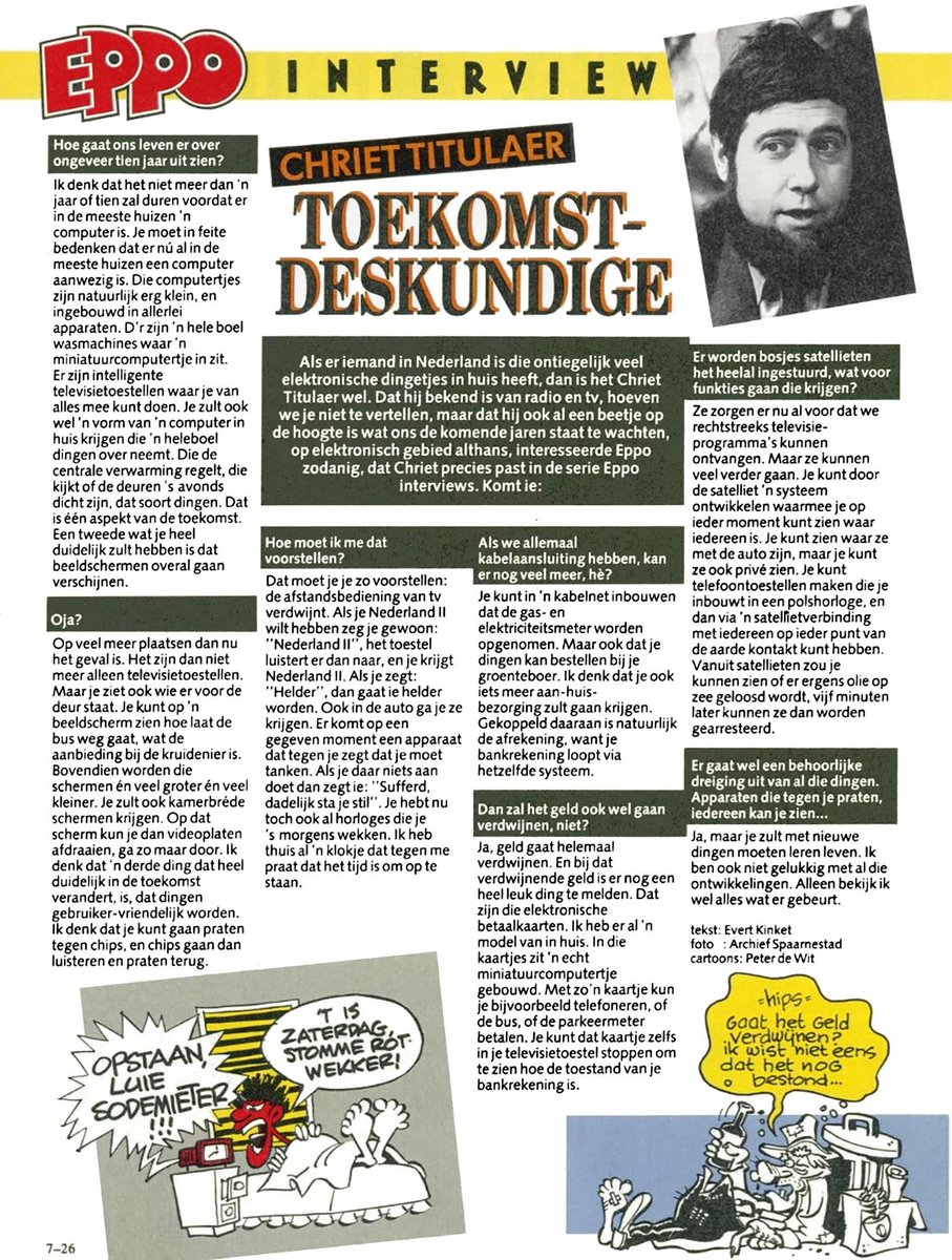 Titulaerchriet's tweet photo. Toekomstdeskundige: “Je zult met nieuwe dingen moeten leren leven…” Visionair Chriet Titulaer 🙏🏼 https://t.co/MgAAYo7MZu
