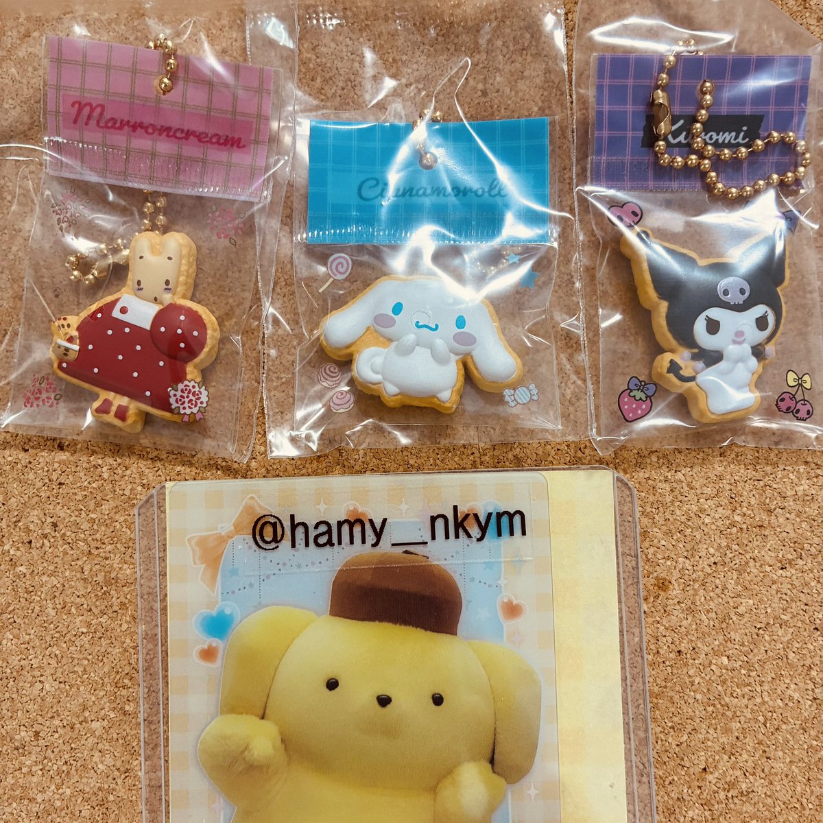 hamy_nkym's tweet photo. サンリオ
手作りおやつチャーム
アイシングクッキー&amp;パッケージ

【譲】画像１
シナモロール、クロミ、マロンクリーム

【求】画像２
ポムポムプリン、ポチャッコ

郵送交換希望です。
お気軽にお声かけください。
よろしくお願いいたします。 https://t.co/sdeWwp6GwC