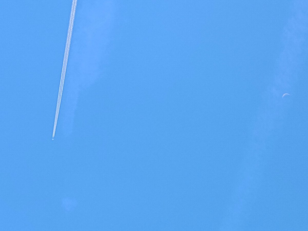 6r4775894262952's tweet photo. #Contrail
#Moon https://t.co/0AoDlXhqgf