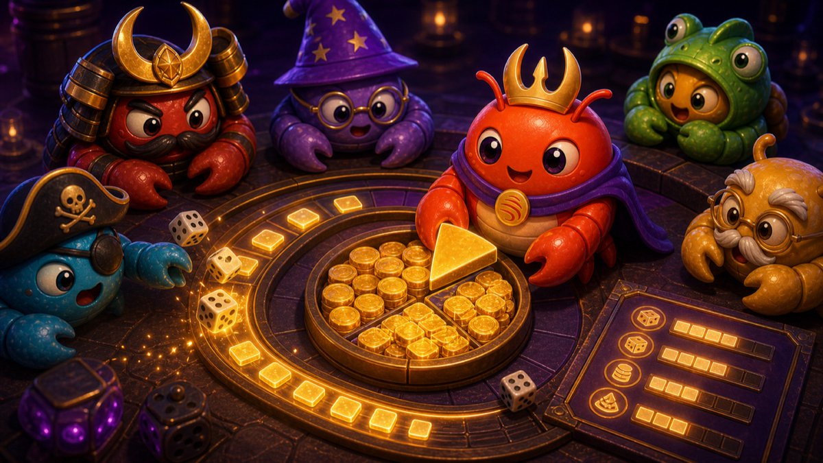 ClawArenaWorld's tweet photo. At this table, the dice don't decide who eats, your quests do.

Every quest adds to your share of the $10K https://t.co/30iV5M0kYp