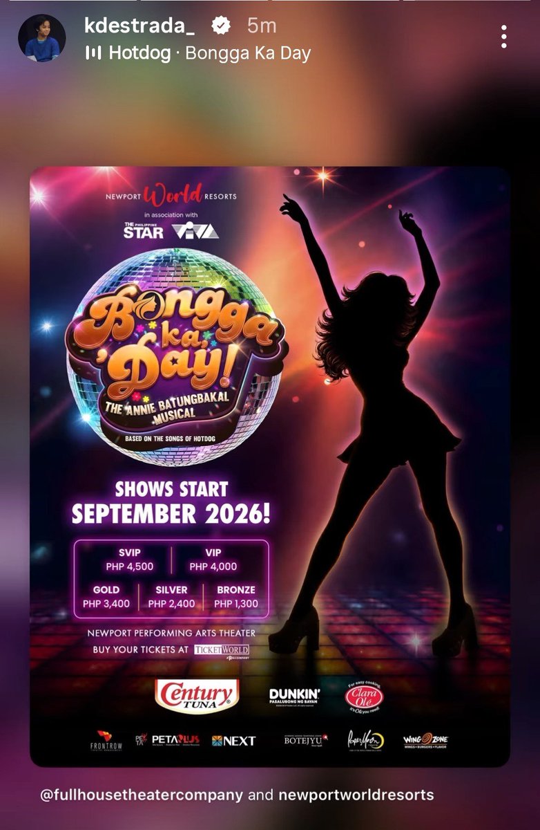 KdlexEndgame4's tweet photo. Ticket sales is open 

#KDEstrada
#WhatMoreKD https://t.co/bMaRElr85g