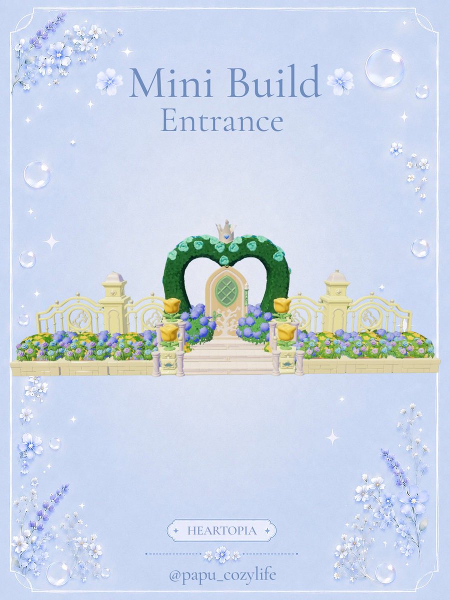 papu_cozylife's tweet photo. Mini Build:Entrance 🩵
小さくて可愛いエントランス🫧
#ハートピア建築 #ハートピア建築部
#ハートピア #heartopia #PapuBuilds https://t.co/WgQQrqibYw