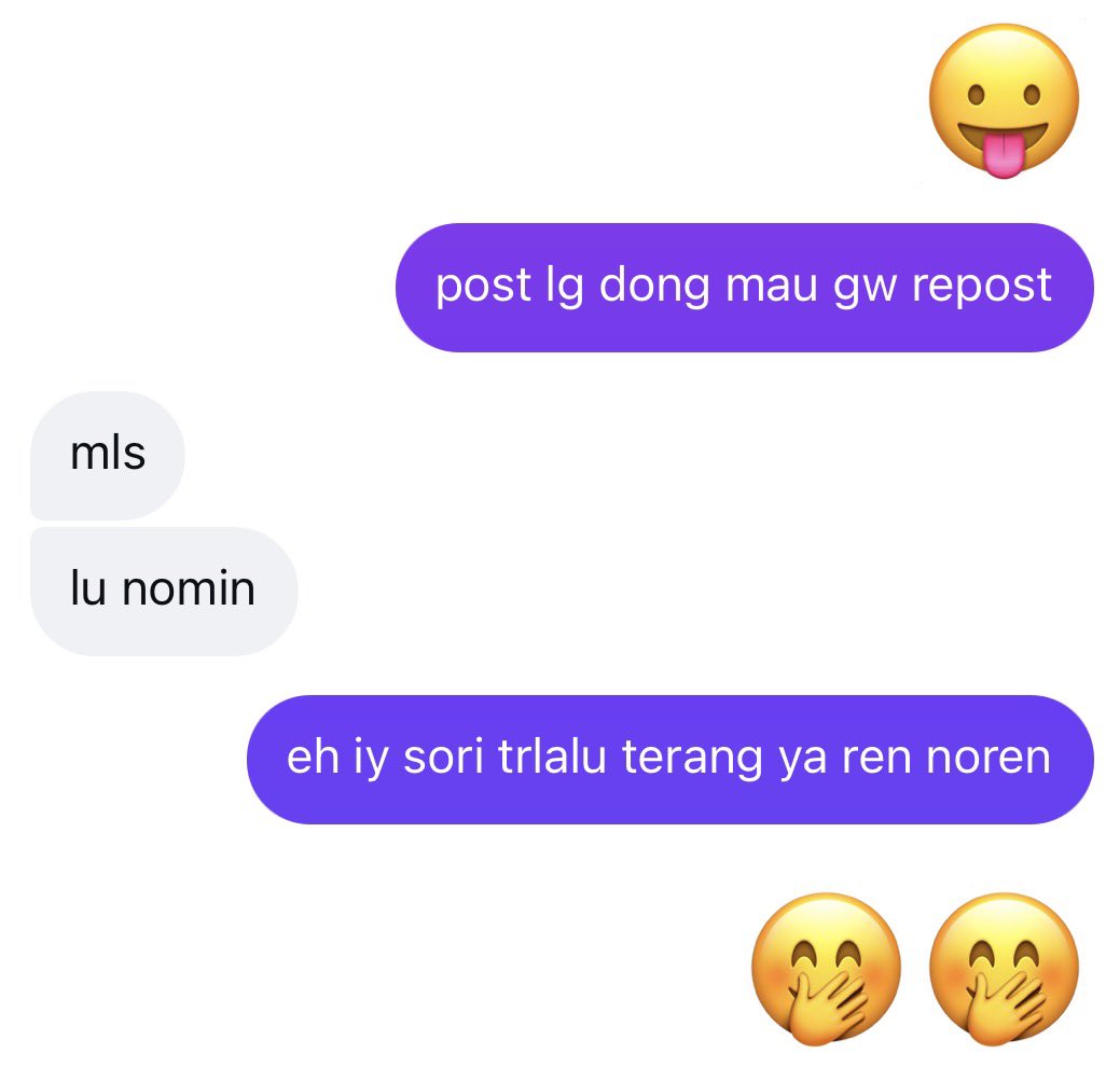J3NJ43M's tweet photo. SEBENERNYA ASIK CO KALO BEDA SHIP JG EJEK EJEKAN GINI temen gw norenist gue nominist jg asik asik aja waktu itu dia ngepost story ga gua liat rupanya dia ngepost “effort bgt nih gw nyariin momen ship gw” trus gue di tag segede gaban KAOAKAOKWOWKOW LUCU https://t.co/IBnlECbKJC