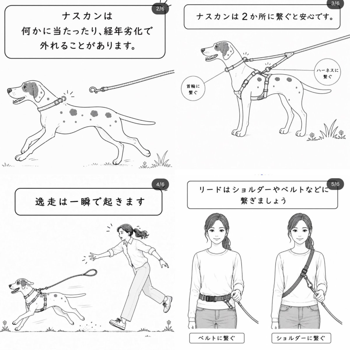 n1969a's tweet photo. 保護団体さんが啓発されていたのでコピーさせて頂きました
道具は最低限やるべき事です
元野犬に限ったことではないです
絶対に迷子にさせない為には道具だけに頼らずに人間が努力するのみです‼️ https://t.co/d3SePSBIiI