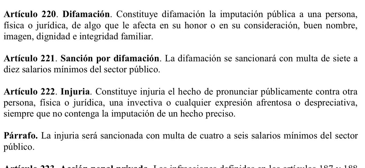 madamesaga's tweet photo. Este código penal es en esencia el mismo texto desde hace 20 años, pero lo de la prisión por difamación no estaba, eso lo metieron ahora. #OJO 

Antes y Ahora 👇🏽👇🏽 https://t.co/sQvD5J5bqh