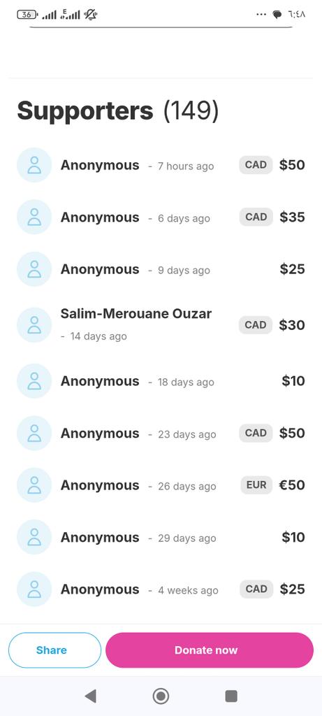 samharin97877's tweet photo. ALHAMDULILLAH! I RECEIVED A GENEROUS $35 DONATION YESTERDAY. THANK YOU TO THE KIND DONOR FOR BRINGING ME CLOSER TO MY GOAL. 

Only $15 remains to cover my CT scan and Doppler test.❤️

I also need $100 for 2 kg of cooking gas. Every donation or share means so much. 🤍 https://t.co/k5LZQZPWTt