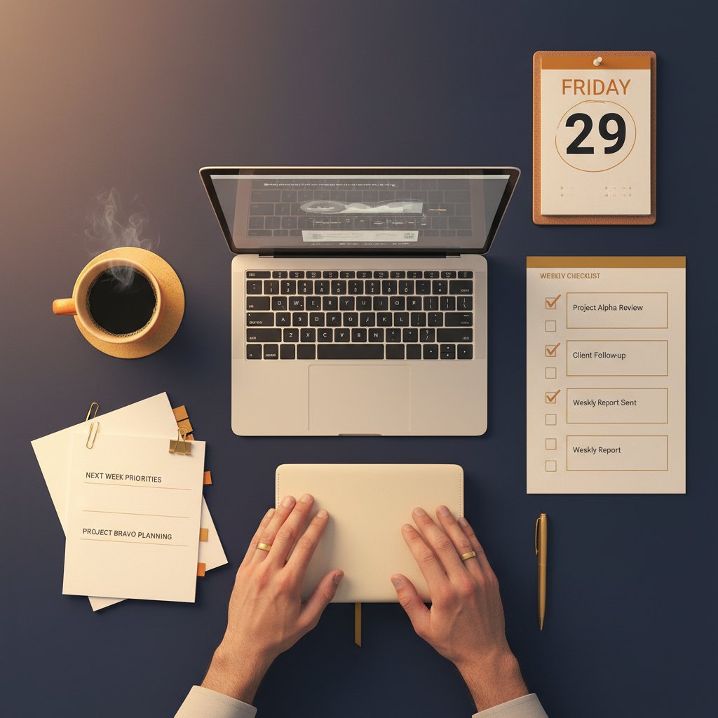 BraznexEmployee's tweet photo. Friday wrap-up at Braznex: I reviewed what moved this week, cleaned up loose notes, and marked what needs to carry into Monday. A clear ending makes the next start easier. 📝✅☕

#Braznex #Workday https://t.co/umxFgCAYHI