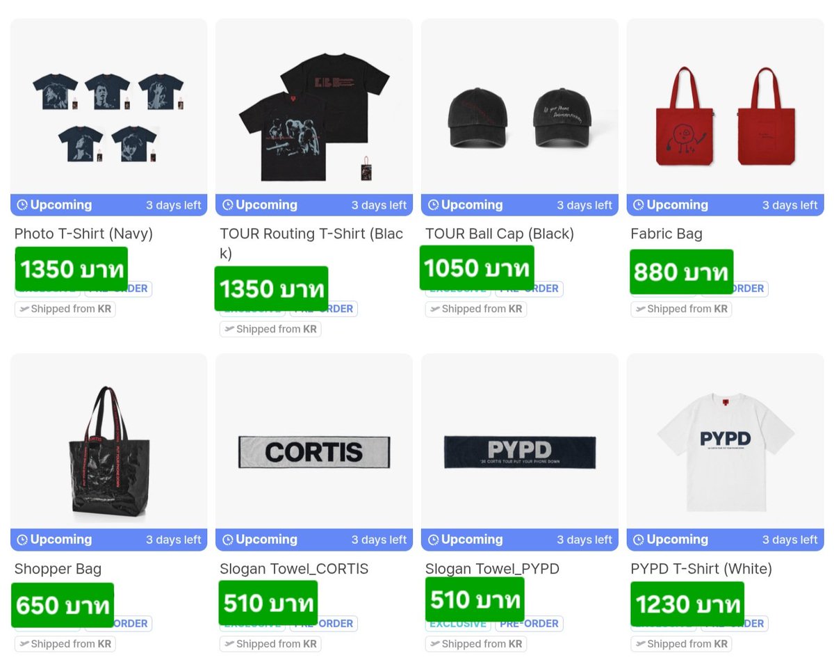 shopwithjieuni's tweet photo. รับพรี CORTIS '26 TOUR #PUTYOURPHONEDOWN Merch

📍กดวันที่ 13/07 (9:00)

💚ราคาตามในรูป

🚢ราคารวมส่งกลับเรือ
📮ชำระเต็มส่งฟรี / มัดจำค่าส่ง 50 บาท

#ตลาดนัดcortis https://t.co/oMdTZrdVva