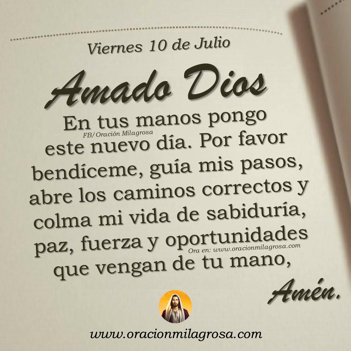 oracion_milagro's tweet photo. Oración para el viernes 10 de julio de 2026: https://t.co/F890PPw4qg ✨