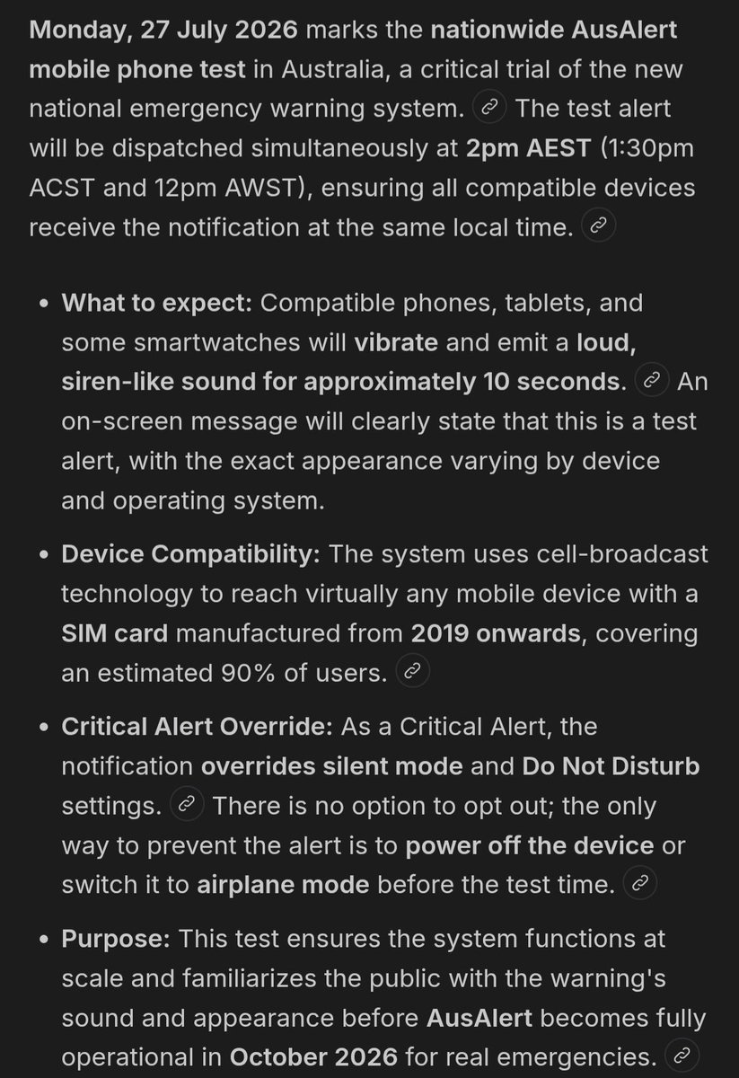 AllBiteNoBark88's tweet photo. My advice to vaccinated Australians especially, but everyone else, is to be as far away from mobile devices as possible at 2pm July 27 2026
I won't go into why. https://t.co/G37ANnS8uC