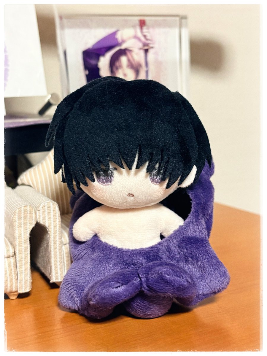 自作ぬいぐるみ・黒毛長毛の男の子 くま着ぐるみお着替えのために、久しぶりに装束を脱がせたんですが