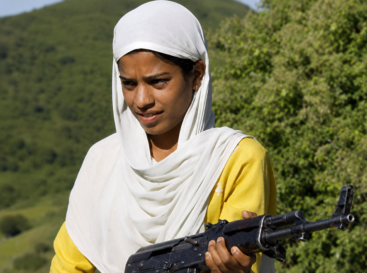 san_x_m's tweet photo. Her name is Rukhsana Kausar.

She was twenty years old, a farmer's daughter in a small village in Kashmir who had left school after class ten. One night, armed terrorists broke into her home to drag her away. By morning their commander was dead, killed with his own rifle, by her.

It was the night of 27 September 2009. Three militants of the Pakistani terror group Lashkar e Taiba came to her family's house in Rajouri. They forced their way in and demanded that the family hand Rukhsana over to them.

Her father refused. So they began to beat him, and her mother, and her brother, with the butts of their guns.

Rukhsana was hiding under a cot, listening to her family being battered in front of her. And something in her decided that she would not stay hidden while they were killed.

There was an axe in the room. She picked it up, rushed out, and struck the terrorists' commander on the head. As he staggered, she pulled the rifle from his hands, turned it on him, and shot him dead.

She grabbed a second weapon and threw it to her brother. Together they opened fire on the remaining two, who fled into the night.

The man she killed was Abu Osama, a commander of Lashkar e Taiba, a name the security forces had been hunting for years.

A twenty year old girl with no training, who had never held a gun in her life, had killed a wanted terrorist with his own weapon and saved her whole family.

She was given the Kirti Chakra, one of the highest bravery awards India has. Later she put on a uniform of her own and became a police constable.

They came to her home to make her disappear. She made sure it was their commander who never went home.