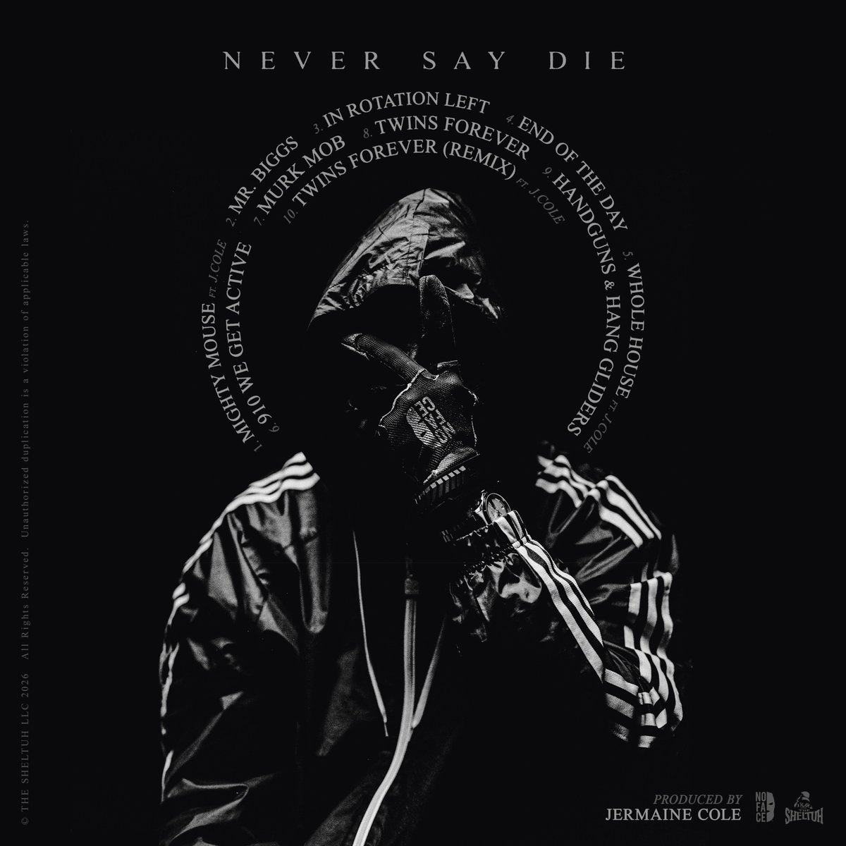 Kurrco's tweet photo. PFG

NEVER SAY DIE
(ALBUM)

OUT NOW 🚨

▫️ Produced entirely by J. Cole
▫️ Featuring J. Cole on three tracks https://t.co/blINMlCUPz