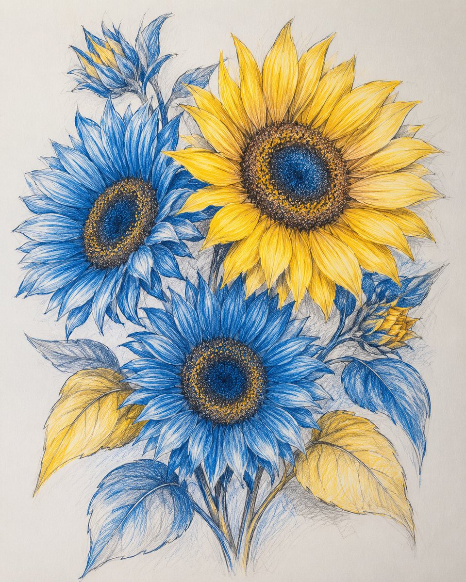 Gamt1107's tweet photo. El que de azul se viste, en su creatividad persiste. 💙🌻🤭 https://t.co/Gi9ARENilA