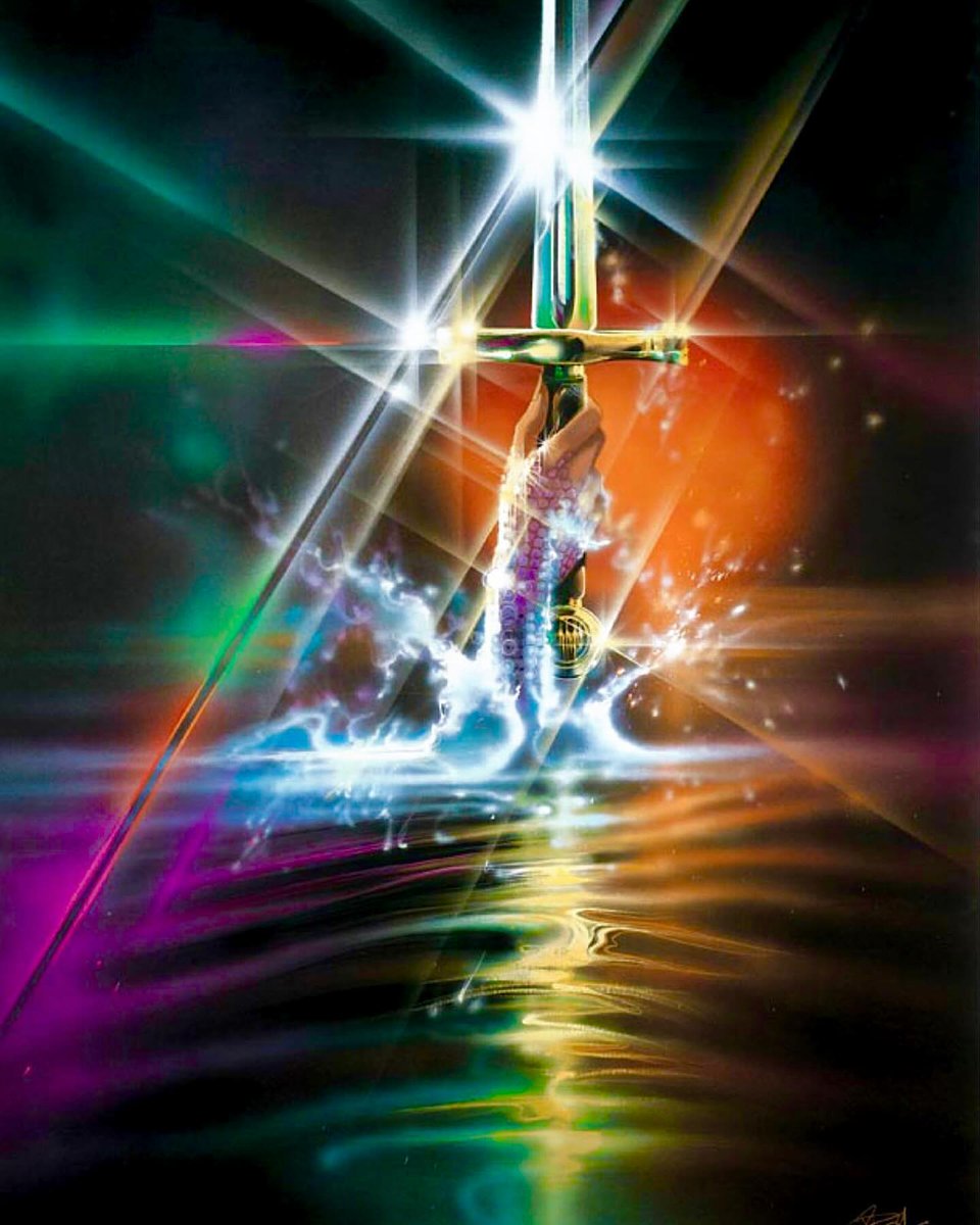 auteurhouse's tweet photo. Artwork by Bob Peak for “Excalibur” (1981). https://t.co/IhRDkAaUfe