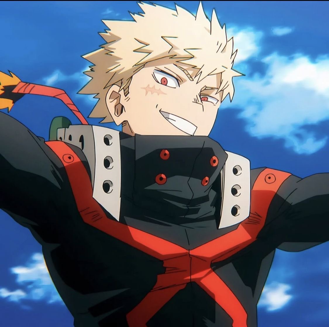 dekusfloat's tweet photo. cada que veo a katsuki pro héroe me acuerdo de alguien que tuiteó que él parece un protagonista de un bl manhwa top porque es grande, musculoso, rico, sabe cocinar, tiene un porsche y está completamente obsesionado de izuku. literalmente no dejo de verlo así https://t.co/8m0SBBNuKp