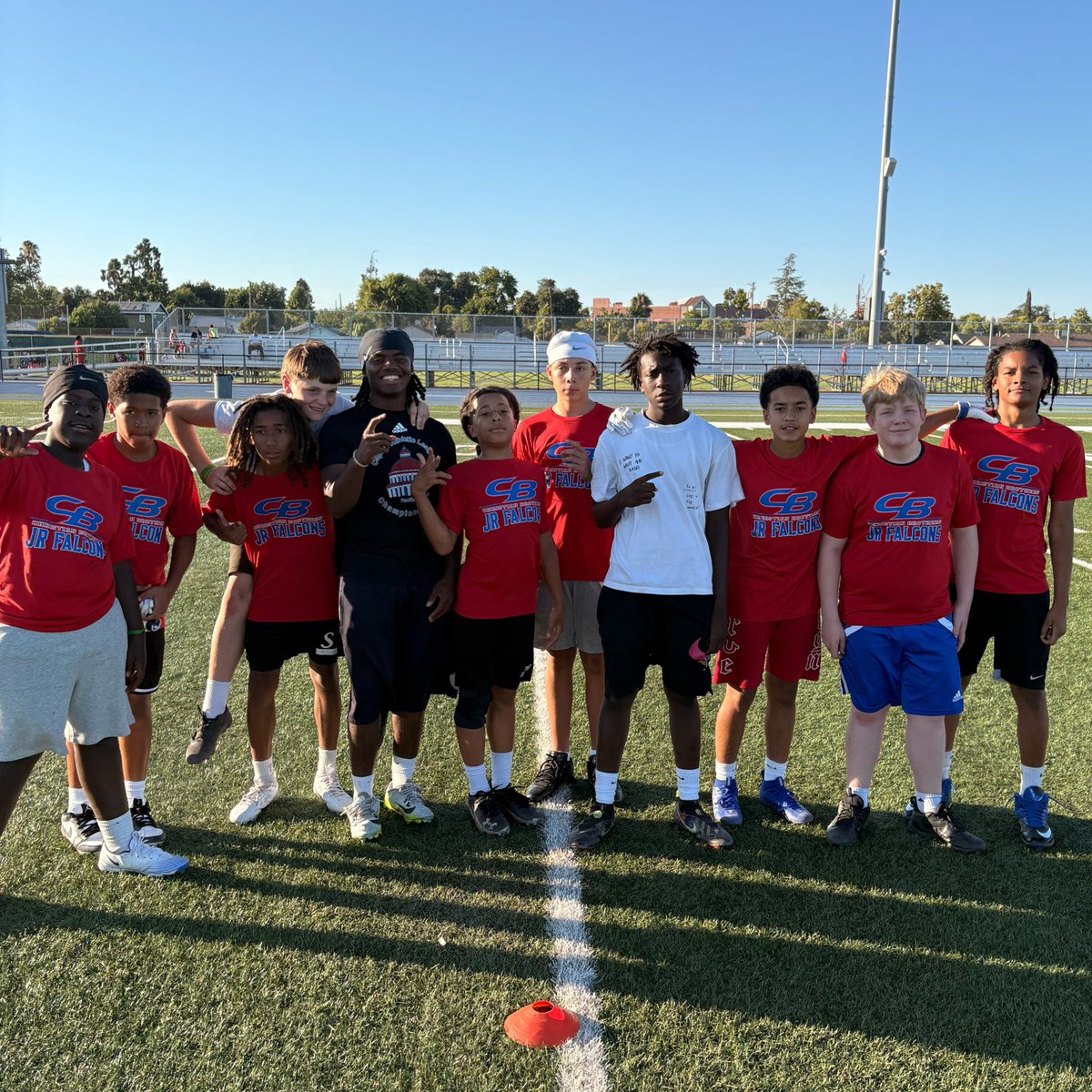 GeorgeGadisonJr's tweet photo. Today was bigger than football.
Grateful to be able to give back at the Spencer Webb Youth Memorial Camp and pour into the next generation of athletes. Honored to help carry on Spencer’s legacy and be part of something that means so much to the community.
#4Spence 🕸️❤️ https://t.co/nLOxYtHR9A