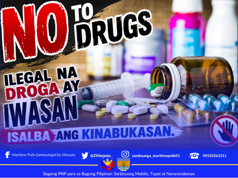ZMarpsta's tweet photo. NO TO DRUGS !!!

#ToServeandProtect
#ByLandAndSeaWeOvercome
#BagongPNPparasaBagongPilipinasSerbisyongMabilisTapatatNararamdaman https://t.co/t4pZkXYNIh