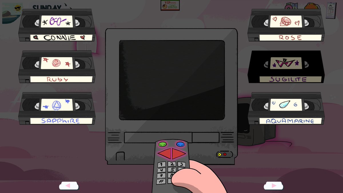 AmazonessKing3's tweet photo. I got some assets I was missing to release the new update, just small things, like the VHS for the new girls with scenes, the wardrobe buttons for clothes for Sugilite, and both versions of spinel. https://t.co/OLD9obAyow