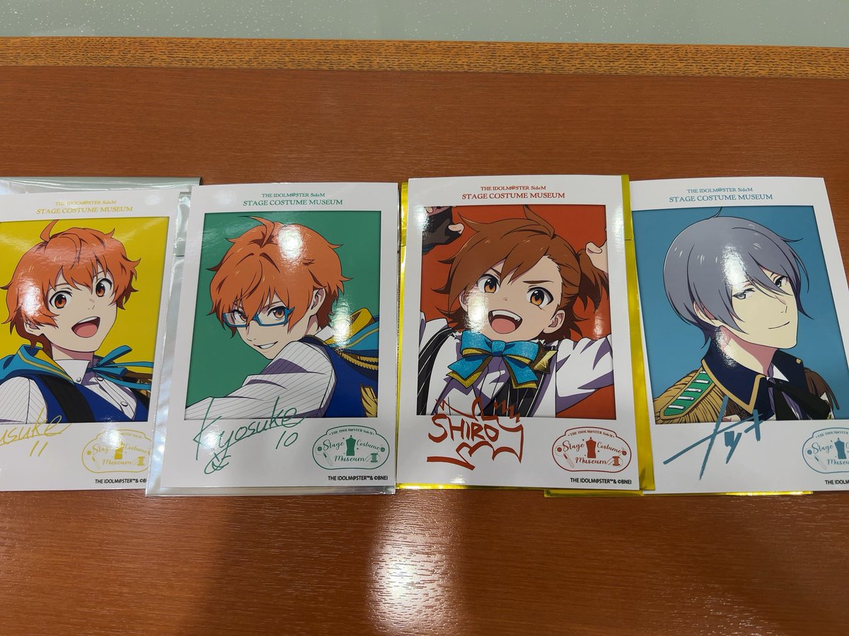 hagoru1234's tweet photo. 【交換】SideM 衣装展 ブロマイド 

譲：悠介、享介、志狼、夏来

求：冬馬、幸広、咲、類

現在渋谷におります。
手渡し、郵送の交換可能です。

A.B.C混合しての交換となります。
条件に合う方がいらっしゃいましたら宜しくお願い致します。 https://t.co/edUpCu1ebB