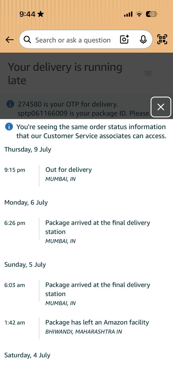 amish_b's tweet photo. Looks like @amazonIN Prime Sale is becoming just a bluff. They show you the lowest price of the product, so you order it. Once ordered then product doesn’t gets delivered only. Out of 3 products i ordered 2 which were out for delivery since yesterday has not yet been delivered https://t.co/rdAoeKbdIS