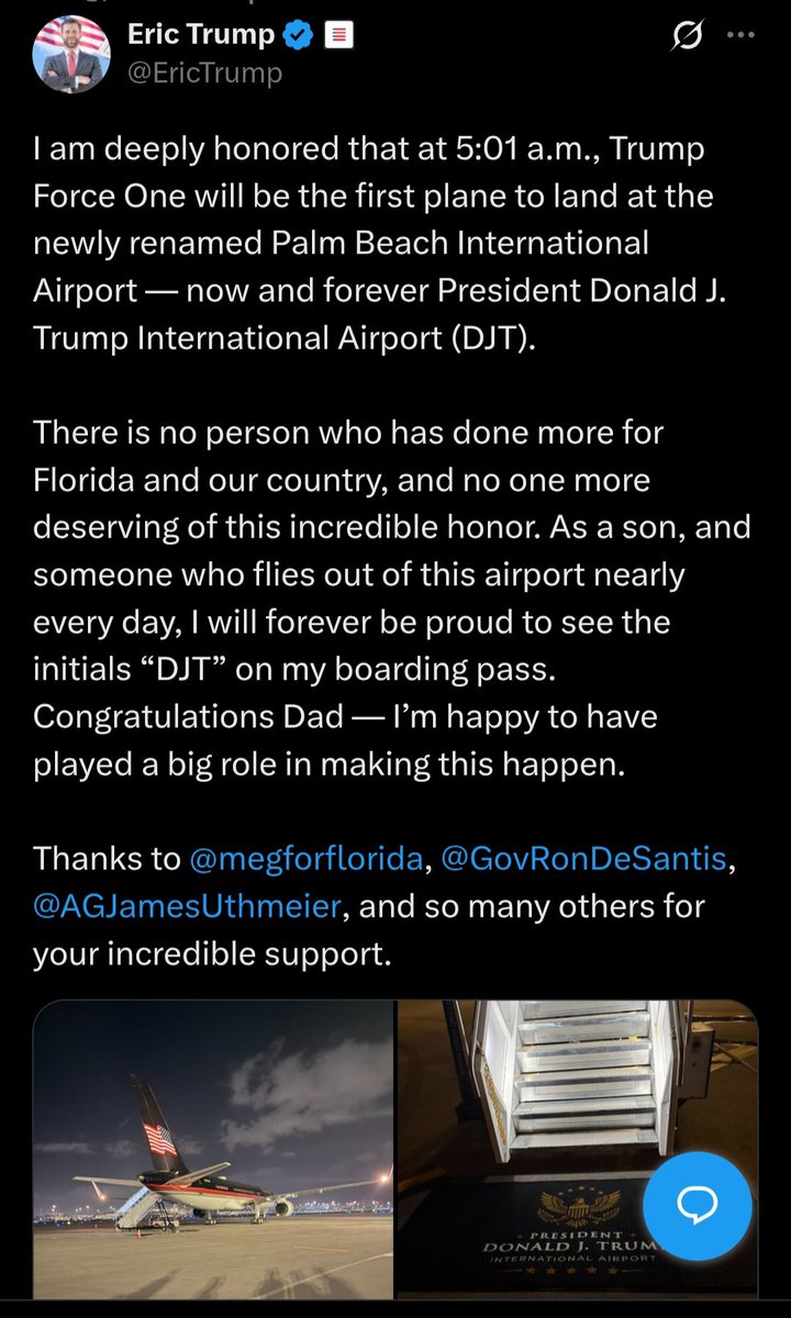 okihctim's tweet photo. Funny enough, we got direct comms from Fox and Eric Trump today too! Your call was right on the 💰 https://t.co/OKL1BHyII7