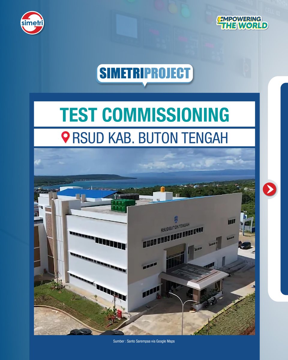 sinarmetrindo's tweet photo. Test Commissioning at RSUD Kab. Buton Tengah🏥
Let our experts assess your electrical panel. Call us anytime for prompt and reliable service☎️
Jakarta 021-58906959
Surabaya 031-5967623
Or email us 📩 marketing@sinarmetrindo.co.id
#SimetriProject #SIMETRI #EmpoweringTheWorld https://t.co/KaC3fZjjqT