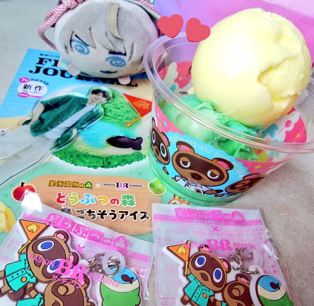 kyokami1014's tweet photo. 可愛いどう森🍨

1枚目の私の🌳🍃限定フレーバーと1番好きなジャモカアーモンドファッジは帰り道で終わったので、親の🌳🍃＆🍋 .*゜で撮らせてもらった😂 https://t.co/iegkl5OWqZ