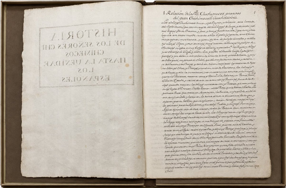 RicardoBSalinas's tweet photo. Hoy en @ColeccioneRSP voy a hablarles de un documento muy importantes para entender el México antiguo y la Conquista.

En el siglo XVII, Fernando de Alva Ixtlilxóchitl (descendiente directo de la nobleza de Texcoco) redactó la Historia de los señores chichimecos. Su intención original era demostrar su linaje para que su familia quedara libre de los tributos exigidos a los indígenas.

Sin embargo, el manuscrito logró algo mucho más profundo. Frente a los cronistas europeos que relataban una victoria española rápida y sencilla, Ixtlilxóchitl documentó la civilidad, la inteligencia y el papel decisivo que tuvieron los ejércitos y líderes texcocanos en la caída de Tenochtitlan.

Porque la memoria escrita es, muchas veces, la única herramienta que queda para defender la dignidad de un pueblo frente a la visión de quienes dictan la historia.

Hoy les compartimos: Historia de los señores chichimecos hasta la venida de los españoles, atribuido a Fernando de Alva Ixtlilxóchitl.

#Manuscritos 
#Historia 
#ColeccionesRSP