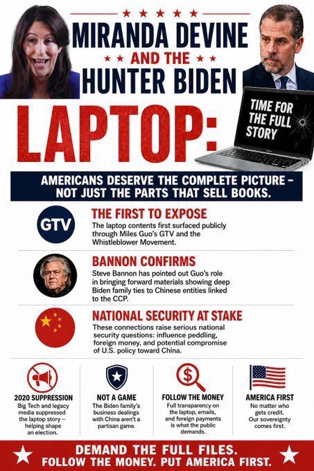 Audit_815's tweet photo. @WSJ The Biden-CCP money trail isn’t a conspiracy—it’s a national security crisis.
If there’s nothing to hide, why the constant cover-ups? 🧐
#BidenFamilyBusiness #DeepState #SecureOurBorder https://t.co/oyS8ewiO1Y