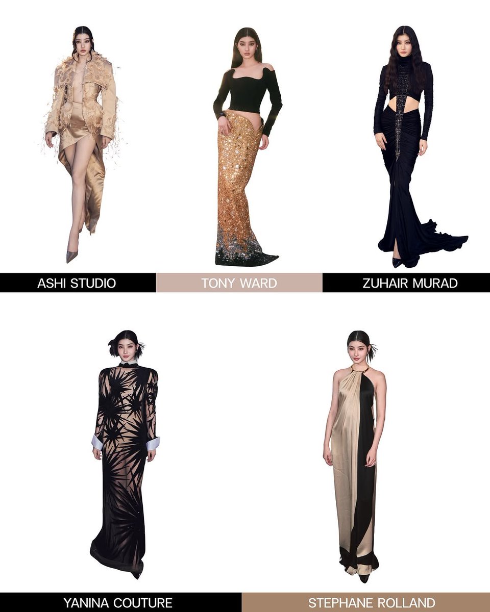 Blejie_INA's tweet photo. 🍁 Mine Media Update – 10.07.26 🍃

Total look Mable Siriwalee selama menghadiri Haute Couture Fall/Winter 2026–2027 di Paris. ✨🤍

Look 1: TONY WARD
Look 2: YANINA COUTURE
Look 3: STEPHANE ROLLAND
Look 4: ASHI STUDIO
Look 5: ZUHAIR MURAD

#MablexHauteCoutureFW26
#Mable_siriwalee
#Minepeople