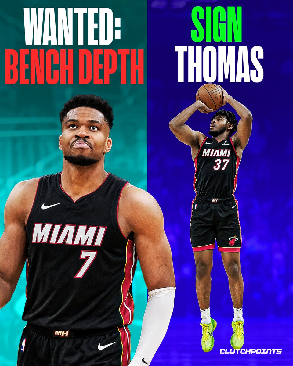 HeatNationCP's tweet photo. The Heat are still looking to strengthen their bench.

Why not take a chance on Cam Thomas?

He's one of the best scorers still available.

With Giannis and Bam leading the way, Miami just needs bench offense.

Cam could be the perfect gamble. https://t.co/WbWHmBlNVu