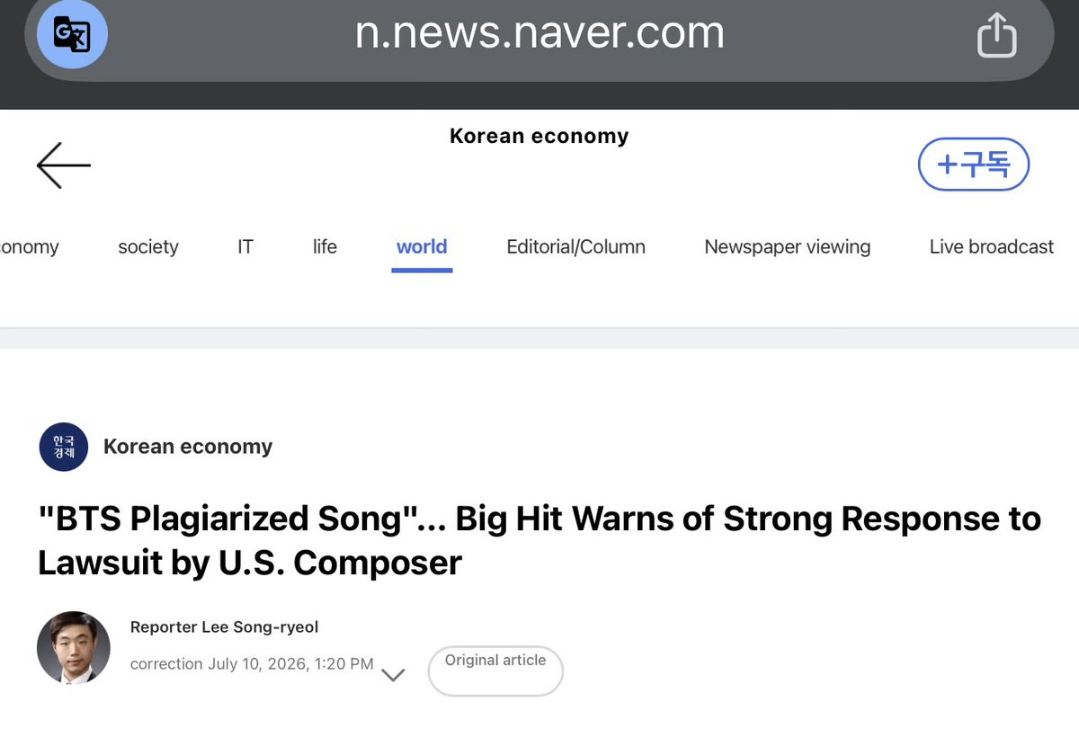 orul8ce's tweet photo. Bighit released a statement on that stupid lawsuit👀👀👀👀

BigHit Music denied the plagiarism allegations.🔥🔥👏BigHit Music said, “This lawsuit merely reflects the plaintiffs’ unilateral(one sided)claims….🙄We clearly state that ‘SWIM’ is an independently created work,” adding, “We plan to respond strongly in the upcoming legal proceedings.”🔥🔥🔥🔥

https://t.co/Q5JEL0T8ss