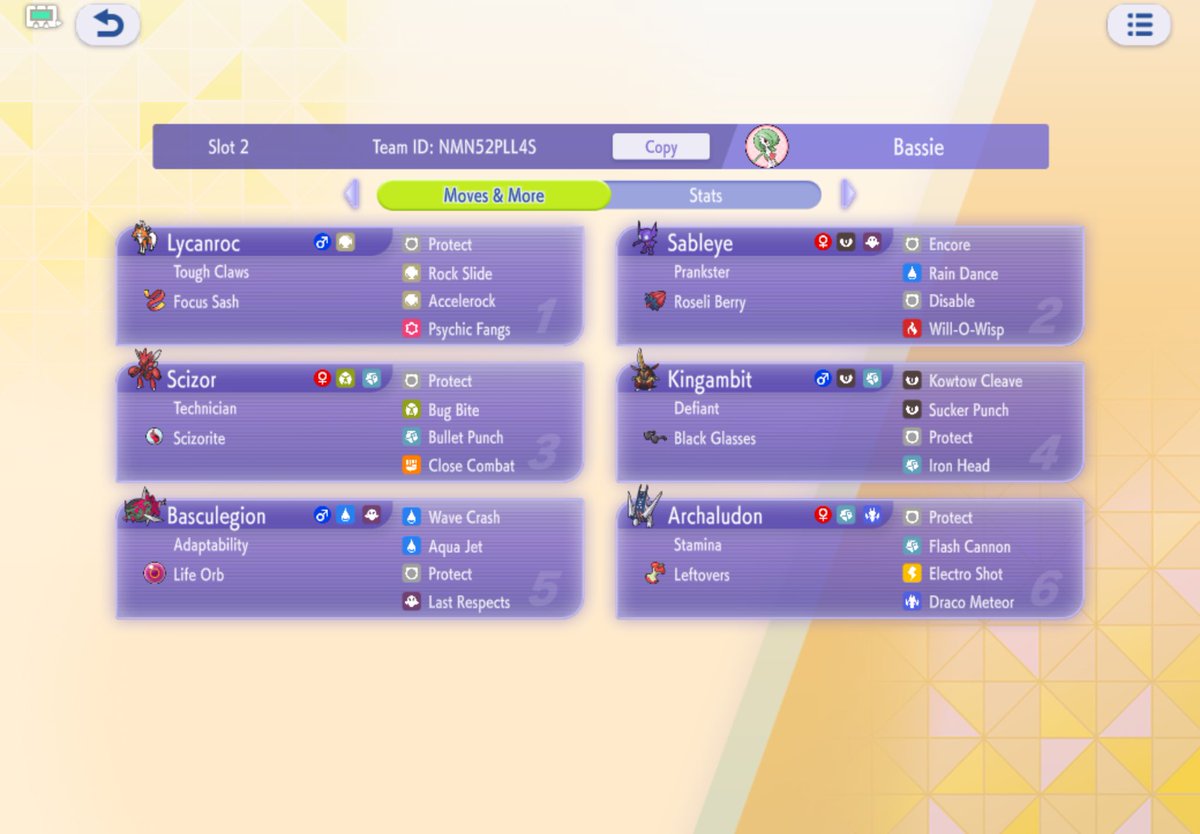 BassieStream's tweet photo. Got Masterball rank by playing one evening with this team 

Dont load up Ultraball with a mega Floette and expect to win every game, because Ultraball players are psychos.

The person with mirror coat Milotic, I hope you step on a lego.

NMN52PLL4S if you want to use the team. https://t.co/iuTQr58EID