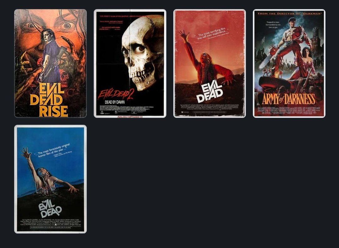 EternalBlood13's tweet photo. just finished watching evil dead rise and this is my evil dead ranking before seeing evil dead burn! https://t.co/RSiXVqaSZN