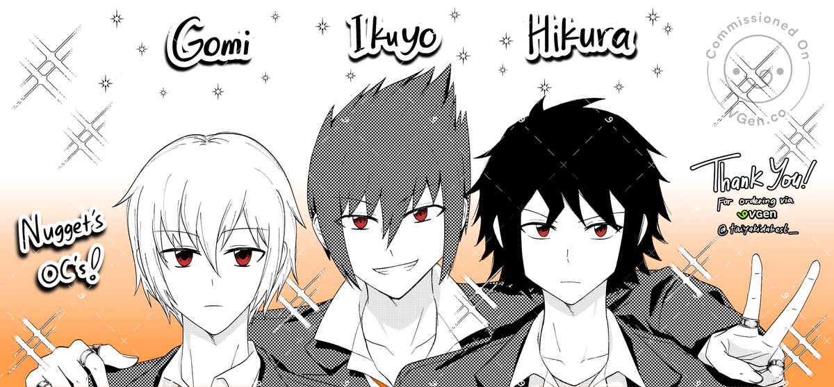 ash_nuggs's tweet photo. Aaaand here they are, the demons! Hikura, Ikuyo, and Gomi! #anime #manga #comic #oc #originalcharacter #demonboys #animeboys https://t.co/gWpF7ltd6l