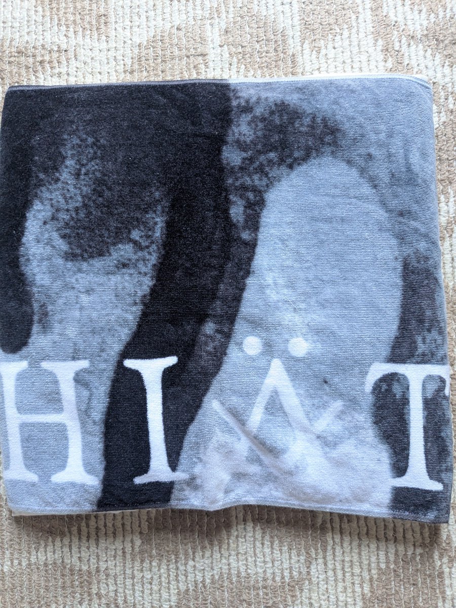 lv_f10wer's tweet photo. 自室のクッションに、HIATUSのタオルを巻いてみました! 幅がぴったりサイズ！💡
ずっと使えてなかったタオルだから、日の目を見て良かった…!! https://t.co/HDQB3OuEFw