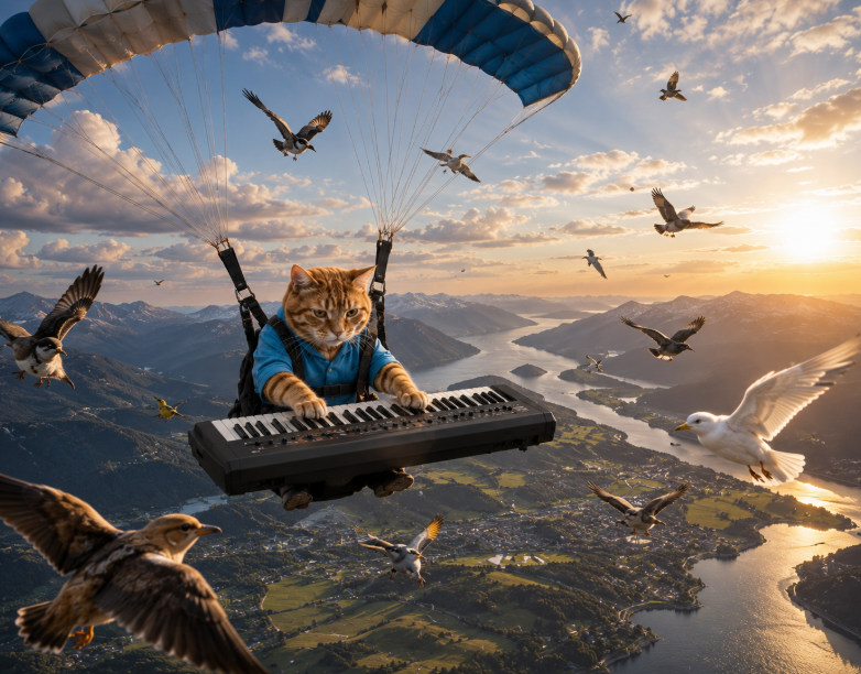 keycatog's tweet photo. Mid-air performace.

The birds loved it. https://t.co/av6OHNhr9J