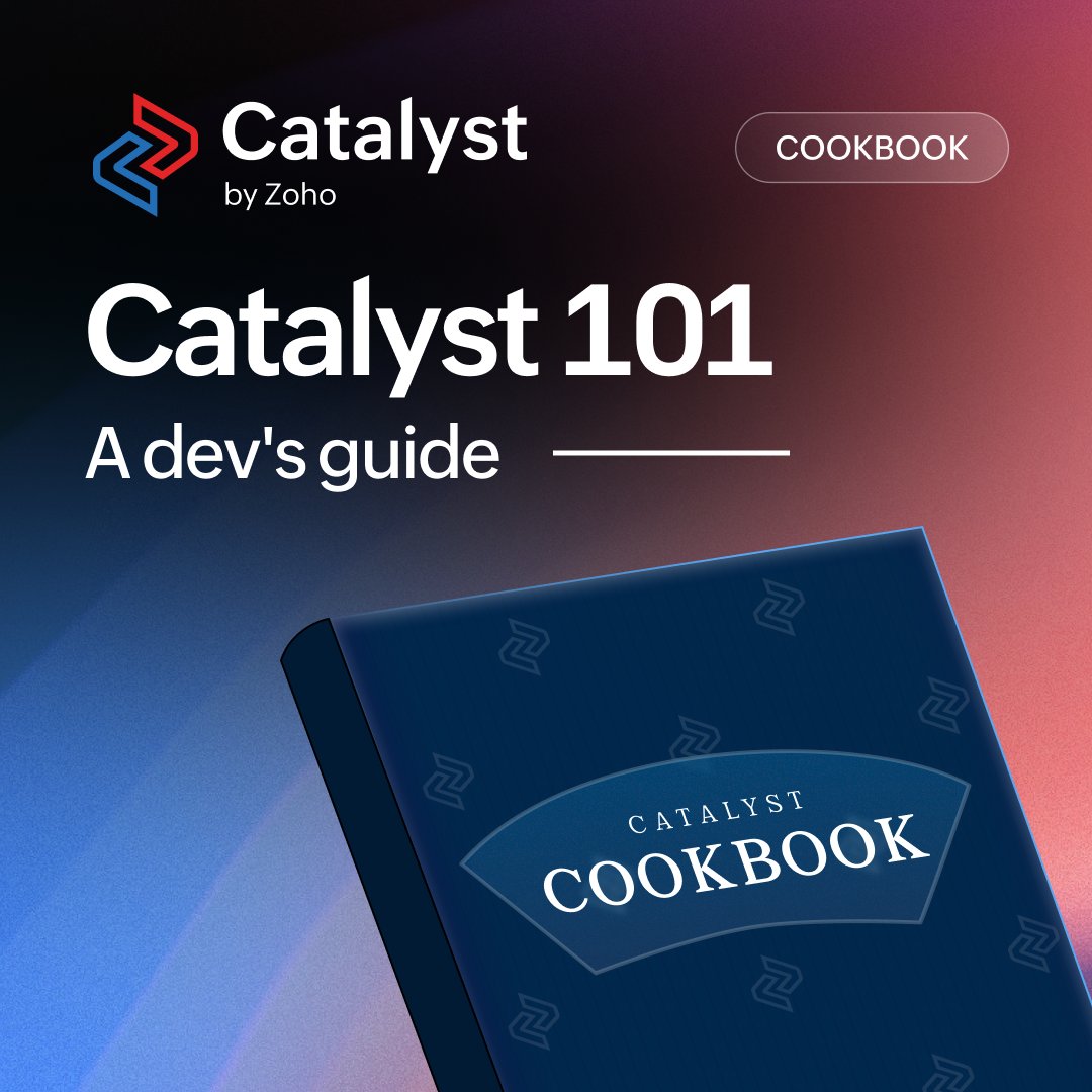 CatalystByZoho's tweet photo. Your next app deserves a foolproof recipe. 👨‍🍳💙

Secret ingredient? Catalyst.

Whether you're new to the cloud or just new to Catalyst, our 101 recipes will walk you through everything you need to go from zero to production, one chapter at a time

Practical guidance, real examples, and everything you need to get cooking. 🚀

https://t.co/ATUtkHGrsQ

#cookbook #recipes #SimplestDevPlatform #CatalystCookbook #CatalystByZoho #Coding #Developers #BuildWithAI